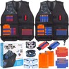 TEPSMIGO 2 Pack Tactical Jacket Vest Kit with 100 Pcs