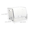 LABRIMP Storage Boxes Lids 2pcs Clear Stackable Storage Cubes Makeup