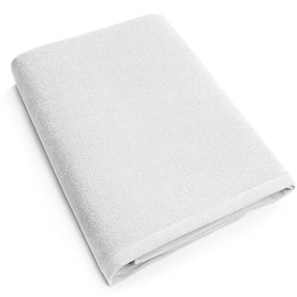 Softerry - Solid Beach Towel 30 x 60 inch Extra Soft Pool and Resort Style - 100% Cotton (1 Towel, White)