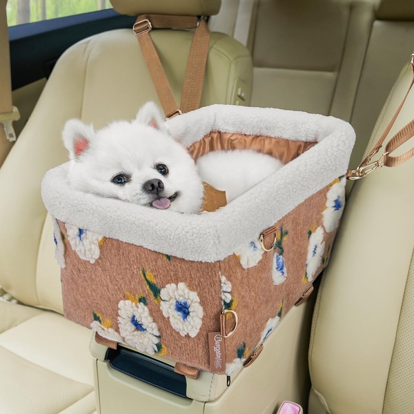 BurgeonNest Dog Car Seat for Small Dog, Center Console Dog