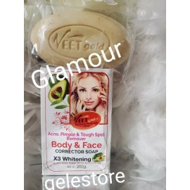 Veetgold X 1 soap Veetgold acne, pimples soap. Body and face with tea tree 200g x 1