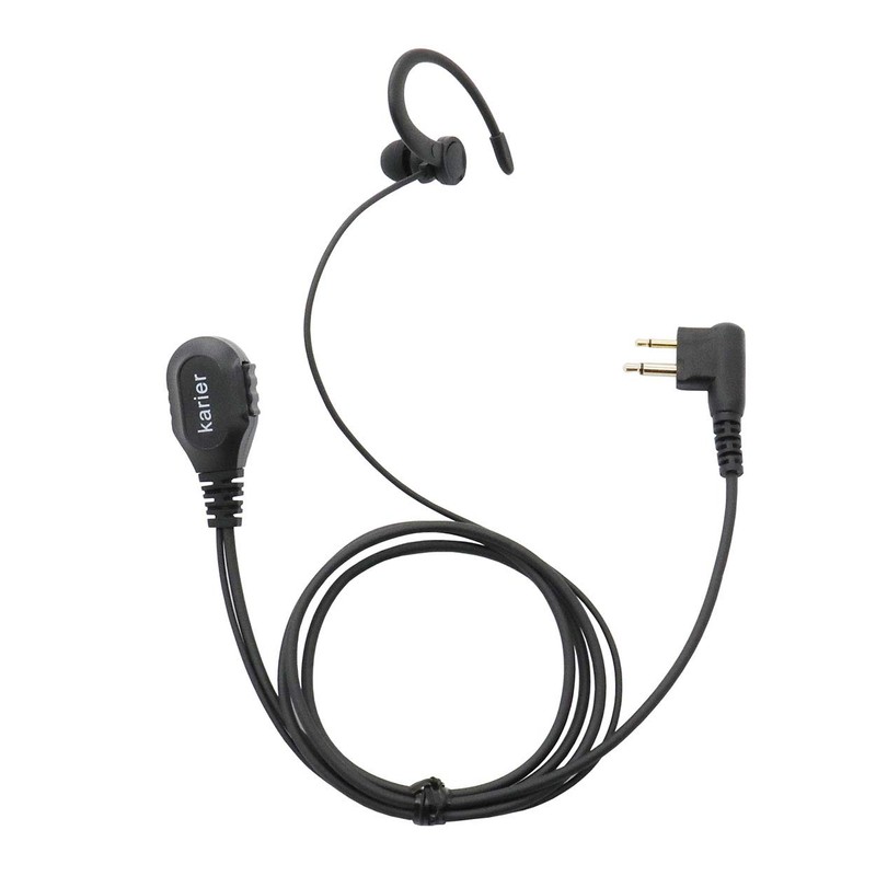 Karier Walkie Talkie Headset Earpiece with PTT Mic and Soft