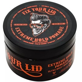 Fix Your Lid Extreme Hold Pomade for Men - Water Based Pomade with High Shine...