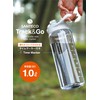CBJ Water Bottle Time Marker with Memory White One-Touch Lightweight