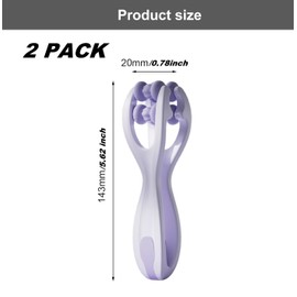 Hoxxu 2pcs Finger Roller Massage Tool Finger Massager for Arthritis Thumb Massager Finger Massagers Purple