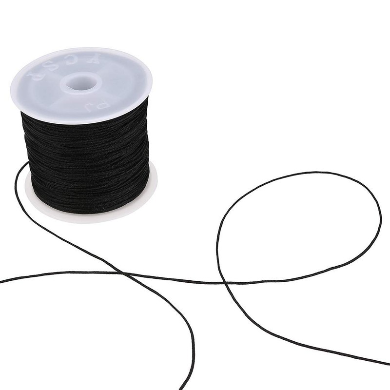 0.8mm Nylon Cord, Thread Chinese Knot Macrame Rattail Bracelet Braided