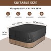 iBirdie Outdoor Waterproof Rectangular Hot Tub Cover 111 x 92