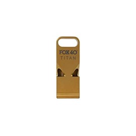 Fox 40 Titan Premium Dual Tone Titanium Whistle - Gold