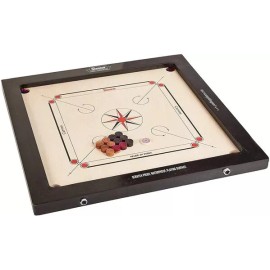Surco Prime 12mm Carrom Board with Coins, Striker & Powder - Complete Set
