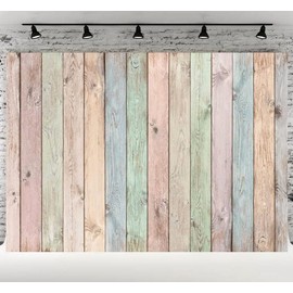 WaW 2.7 x 1.8 m Coloured Pink Wooden Wall Photography Background for Photo Studios Rustic Portrait Shooting, Photo Wall, Photo Box, Video, Photo Background Easter Birthday