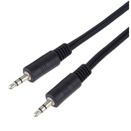 PremiumCord Kjackmm10 Stereo Jack Cable 10 m Stereo Jack Male to Male Aux Headset Audio Connection Cable for TV Mobile Phones MP3 HiFi Shielded Colour Black 10 m