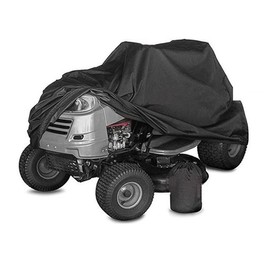 NUZAMAS 177x110x110cm Garden Riding Lawn Mower Cover Outdoor Ride On Lawn Mower Waterproof Protective Cover 210D Dust-Proof Ride-on Garden Tractor Black