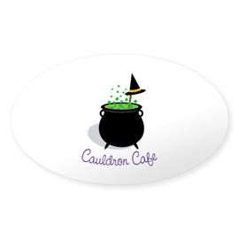 CafePress Cauldron Cafe Sticker Oval Car Bumper Sticker