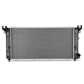 DNA MOTORING OE Style 1-Row Aluminum Cooling Radiator Compatible With Chevy Silverado 1500 2016-2018 / Sierra 1500 2016-2018, 5.3L, OEM-RA-13721