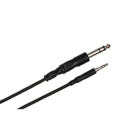 Hosa CMS-103 3.5 mm TRS to 1/4" TRS Stereo Interconnect Cable, 3 Feet