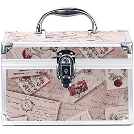 Domary Estuche de Maquillaje Portátil, Caja de Almacenamiento con