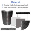TIICOO Stainless Steel Cups 2 Packs 300 ml, Stackable Double