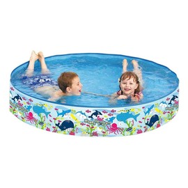 Jilong Happy Sea Paddling Pool Diameter 150 x 25 cm Children's Pool Swimming Pool with Fixed Walls