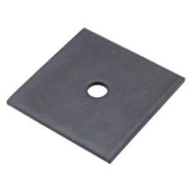 Square Washer, Fits Bolt Size 1/4 in Low Carbon Steel, Black Oxide Finish