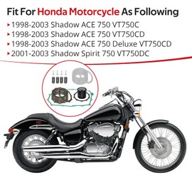 JAVIK Clutch Friction Plates & Gasket Kit for Honda Shadow ACE750 VT750C VT750CD Shadow Spirit 750 1998-2003 O.E.M# 22201-MAV-000 22321-MN8-000 15410-MFJ-D01
