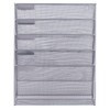 Easepres File Organizer Mesh 5-Tier Black Hanging File Organizer Vertical