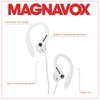Magnavox White Earhook Headphones with Microphone MHP4854WT