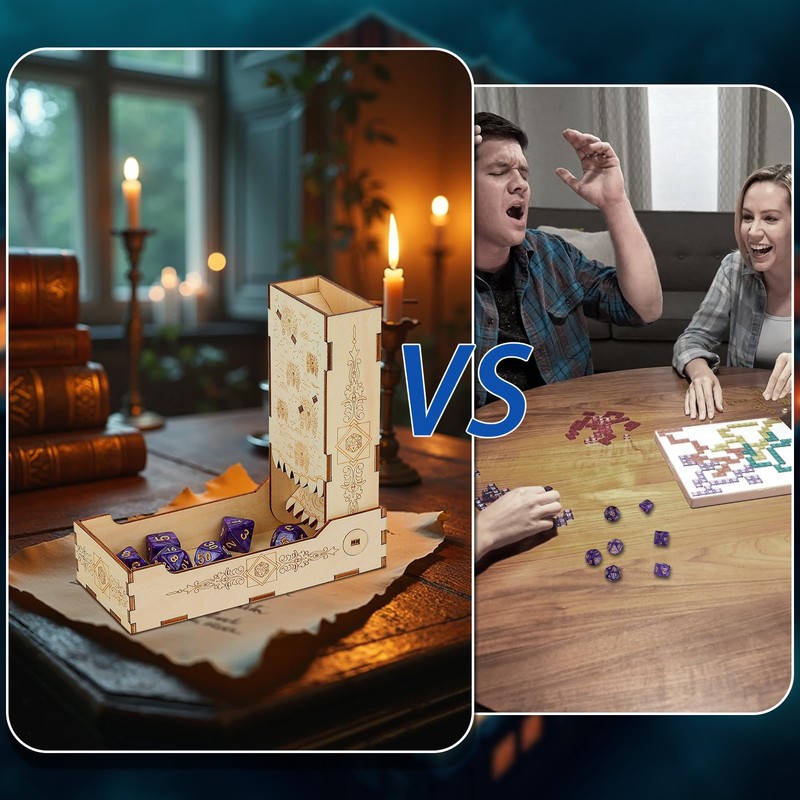 BYRRSF Dice Tower Dice Tray for Tabletop Role Playing Games