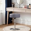 Youtanic Vanity Stool with Adjustable Height, 360°Swivel Ottoman Chair for