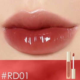 FOCALLURE Glasting Water lip Tint,Non-Sticky Long Lasting Liquid Lipstick,High Shine,Vivid 16 Colors,Glossy Finish Lipgloss for Daily Use