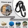 2Pack Black Heavy Duty Quick Links, 4Inch Threaded Quick Chain