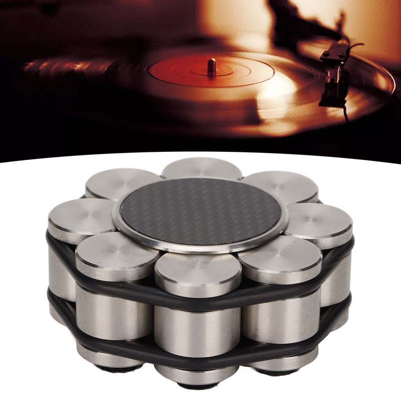Disc Stabilizer Stainless Steel Turntable Record Weight Clamp for LP