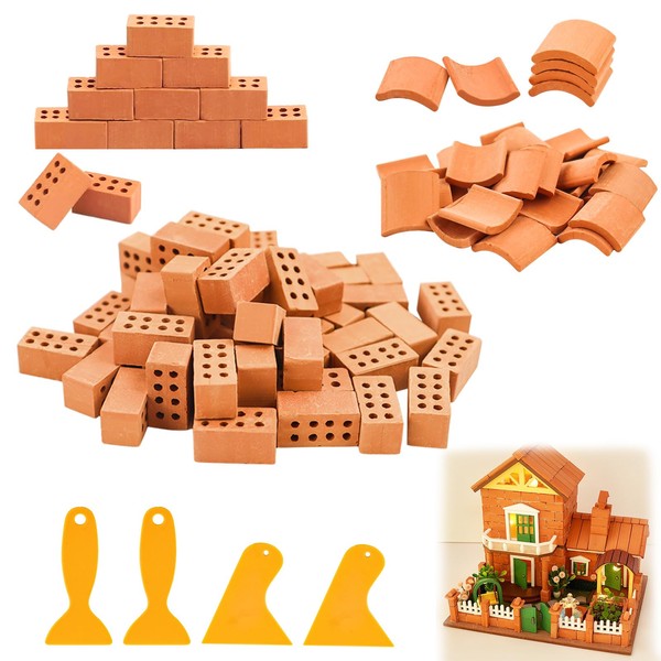 XIATIAN 50 Pcs Mini Bricks and 30 Pcs Mini Red