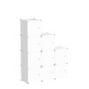 C&AHOME Cube Storage Organizer with Doors, 9-Cube Shelf, Closet Cabinet,