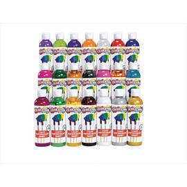 Colorations Liquid Watercolor Paints 8 oz. Bottles Classroom Supplies for Arts and Crafts Multicolor Variety Pack (Pack of 21)