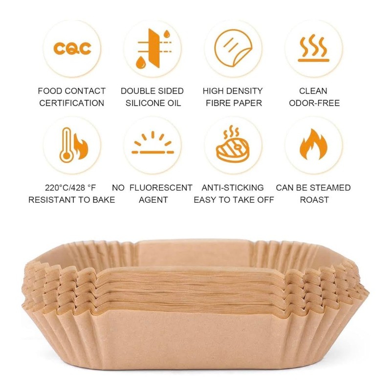 Non-Stick Air Fryer Liners - Hassle-Free Cooking with Easy Cleanup
