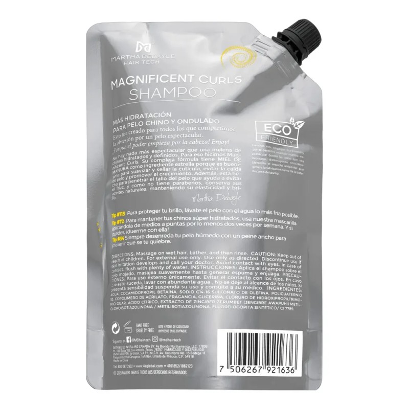 MARTHA DEBYALE HAIR TECH Magnificent Curls Shampoo Pouch. Chinos, con