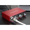 Interfaz de audio USB con preamplificador de micrófono, grabadora mezcladora