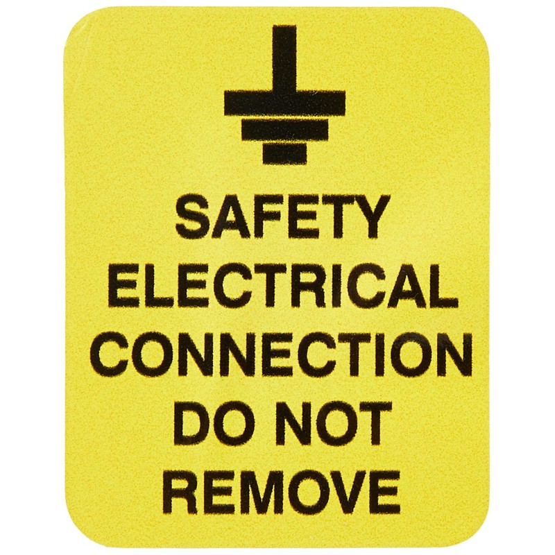 Caledonia Signs 59816 Safety Electrical Connection Do Not Remove Label,