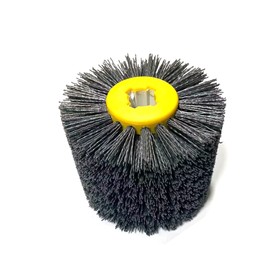 JVJ Nylon Brush Polishing Grit Wire Drawing Wheel Brush Polishing Brush for Satin Machine Sanding Brush Bristle Brush Grit Brush (240 Grit)