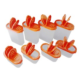Tupperware Modular Mate Spice Shaker Set (8) red