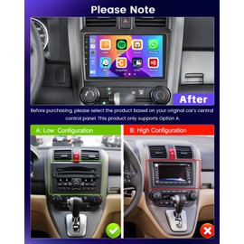 Hikity for Honda CRV 2007 2008 2009 2010 2011 Android Car Stereo with Wireless Apple Carplay Android Auto, 2GB+64GB 9 inch Touchscreen Car Radio Support GPS Navigation WiFi BT FM EQ + Backup Camera