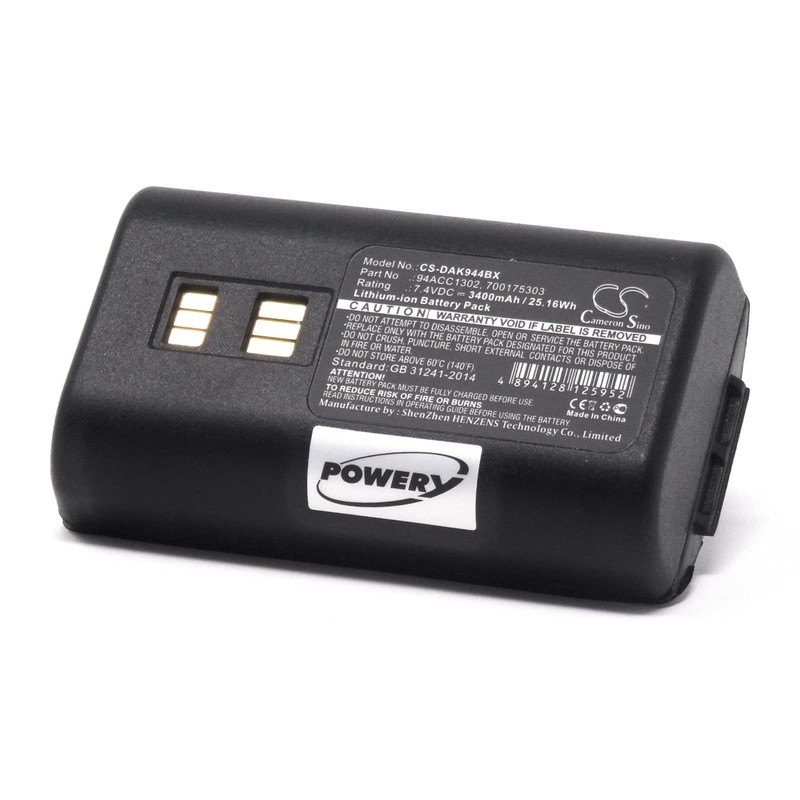 akku-net Powerakku für Barcode-Scanner Datalogic 944501056, 7,4V, Li-Ion