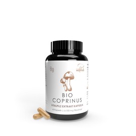 Pilze Wohlrab - Coprinus Extrakt Kapseln Bio, Reines Schopftintling Vitalpilz Extrakt, Acerola Vitamin C - Bio-Qualität - 60 Kapseln