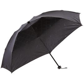Moonbat DUNAMIS 10483-05 Folding Umbrella, Check Logo, Rain Umbrella, Simple, Men's Umbrella, Black, Rib Length: Approx. 21.7 inches (55 cm), Black