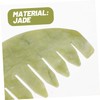 IWOWHERO 2Pcs Jade Comb Scalp Massager and Facial Scraping Tool