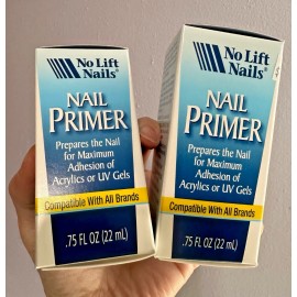 No Lift Nails Acrylic or UV Gels - Nail Primer 0.75 fl oz - 2 Pcs