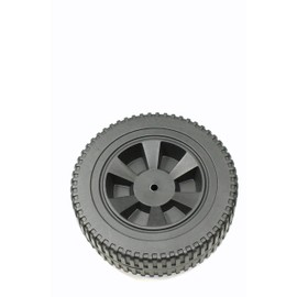 Wheel 7 Inch Plastic Black Blow Molded (G437-0037-W1)