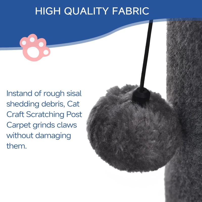 Cat Craft Bobcat Cat Scratching Post for Indoor Cats, Tall