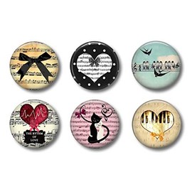 Piano Music Magnets - Cute Locker Magnets for Teen Girls - Whiteboard Office or Fridge - Funny Magnet Gift Set (Music 1)