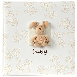 Innova Editions Plush Bunny Bookbound Memo Album, Cream, 50 Pages